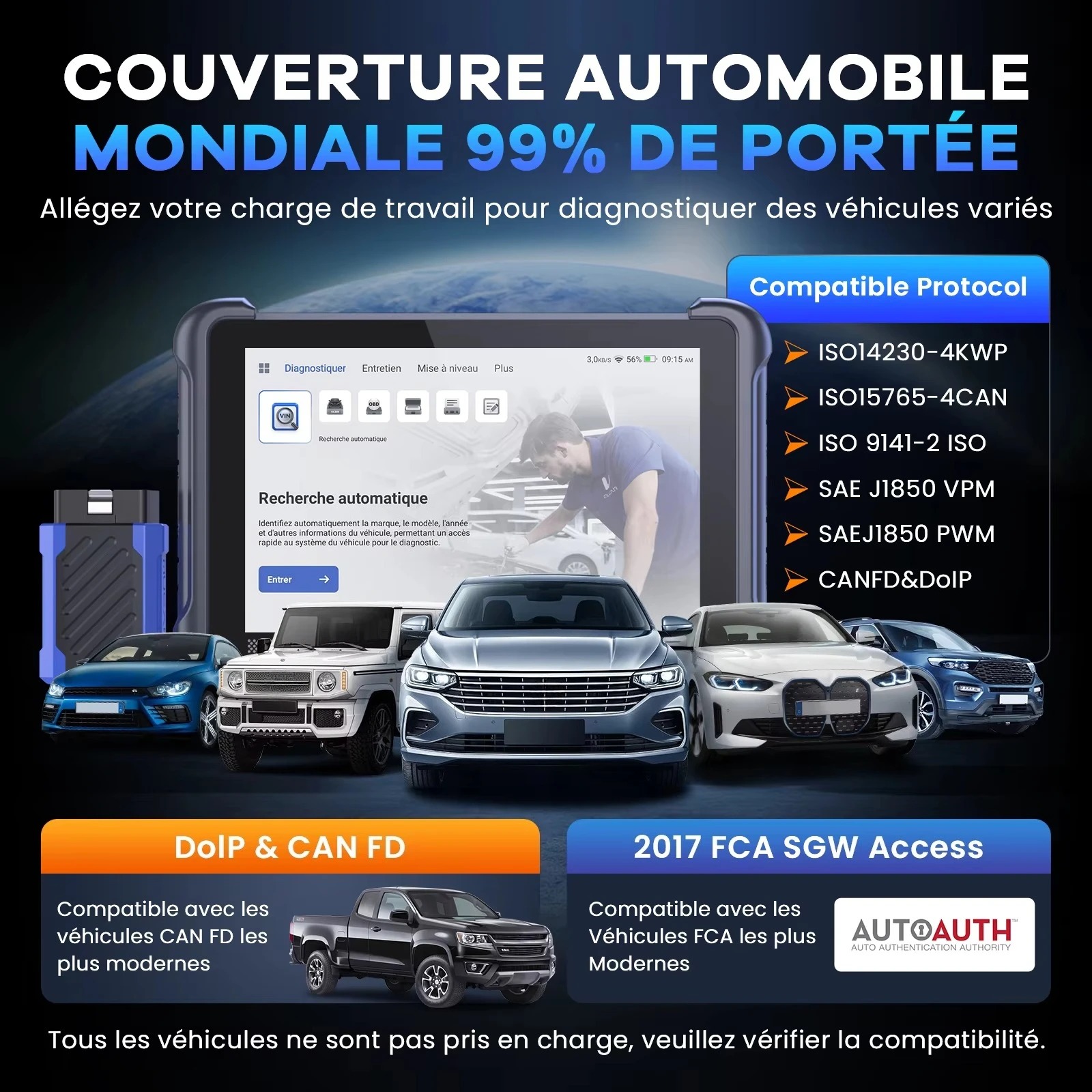 MUCAR 892BT 35 Resets Free Update Professional CANFD DOIP Outil De Diagnostic Intelligent AI Full System OBD2 Car Scanner